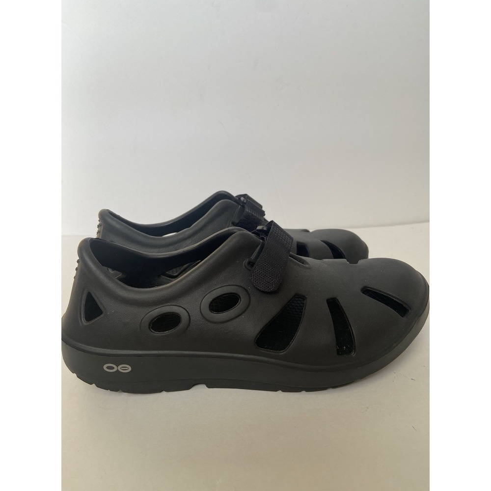OOFOS OOcando Sport Black Unisex M7/W9 Recovery Comfort Closed Toe Clog